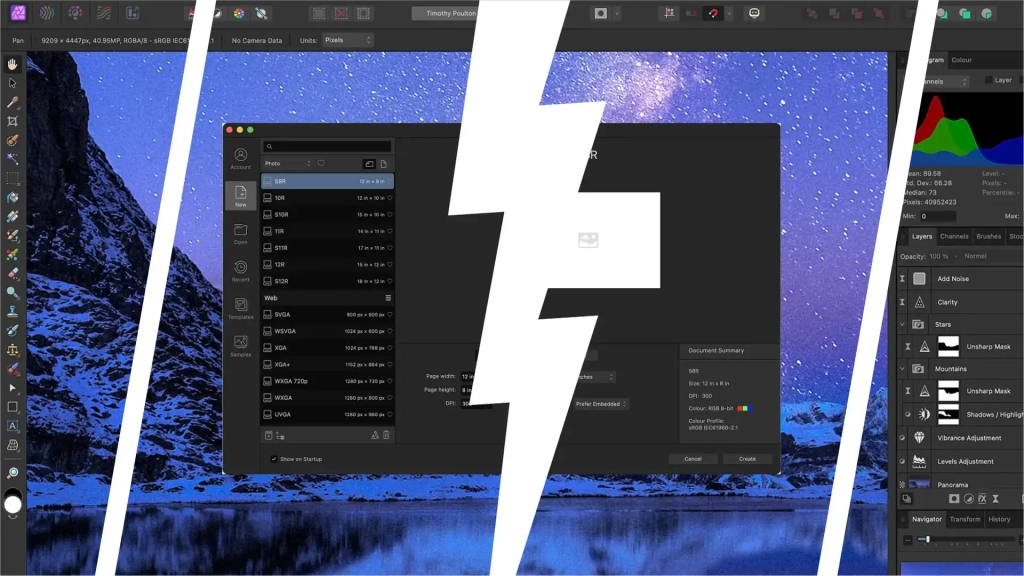 Image to pros and cons list: affinity photo