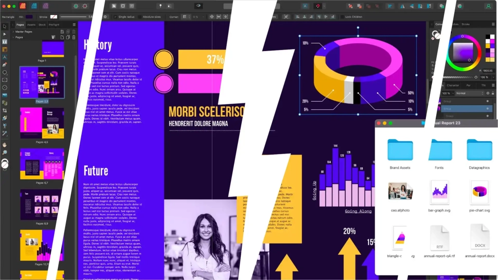 Image to pros and cons list Affinity Publisher